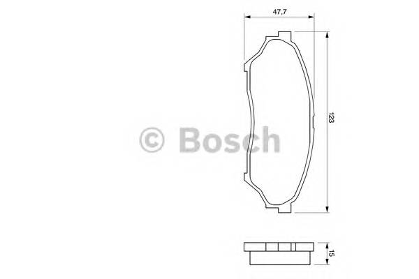 BOSCH 0 986 424 713 Комплект гальмівних колодо... BOSCH 0 986 424 713 Комплект гальмівних колодо...