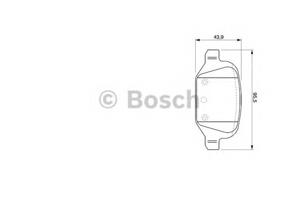 BOSCH 0 986 424 756 Комплект тормозных колодок