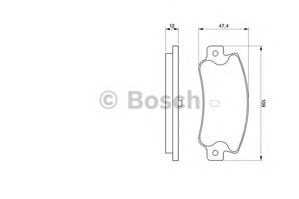 BOSCH 0 986 461 770 Комплект тормозных колодок