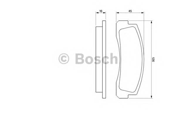 BOSCH 0 986 466 601 Комплект гальмівних колодо... BOSCH 0 986 466 601 Комплект гальмівних колодо...