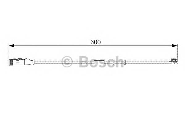 BOSCH 1 987 473 033 Сигнализатор, износ тормоз