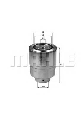 KNECHT KC 256D Паливний фільтр KNECHT KC 256D Паливний фільтр