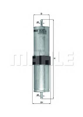 KNECHT KL 477 Паливний фільтр KNECHT KL 477 Паливний фільтр