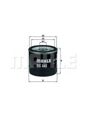 KNECHT OC 242 Масляний фільтр KNECHT OC 242 Масляний фільтр