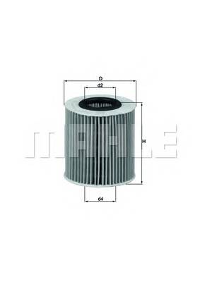 KNECHT OX 166/1D Масляный фильтр