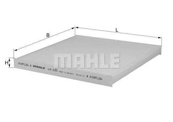 KNECHT LA 635 Фильтр, воздух во внутренно