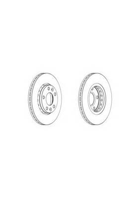 FERODO DDF1728 Диск гальмівний