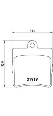 BREMBO P 50 072 Комплект тормозных колодок