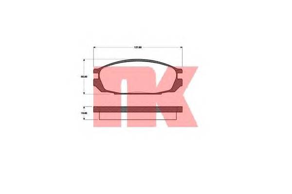NK 222213 Комплект тормозных колодок... NK 222213 Комплект тормозных колодок...