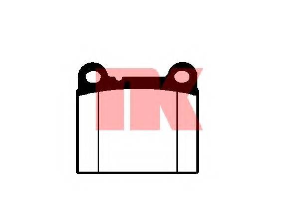 NK 224806 Комплект тормозных колодок