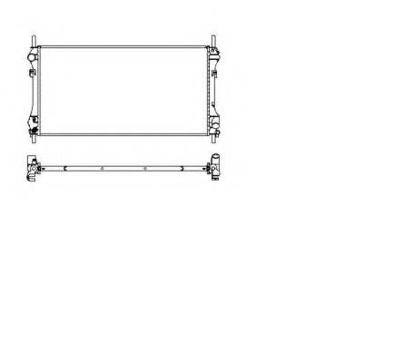 NRF 509697 Радиатор, охлаждение двига