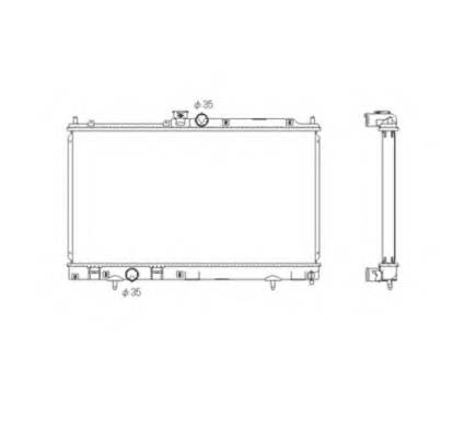 NRF 53591 Радиатор, охлаждение двига