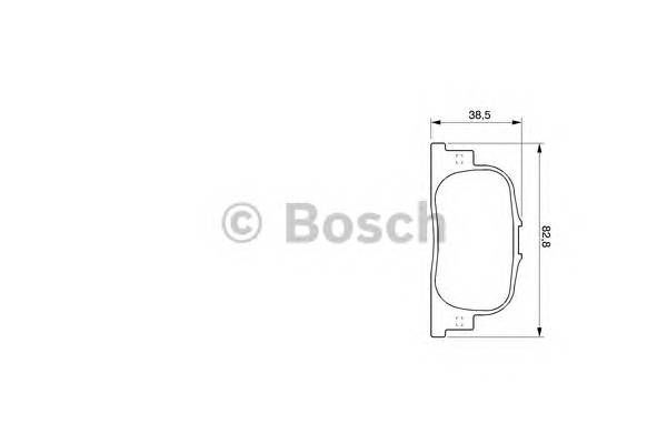 BOSCH 0 986 424 730 Комплект тормозных колодок