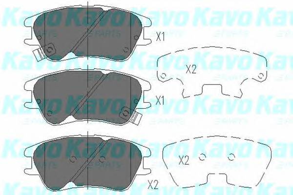 KAVO PARTS KBP-3009 Комплект тормозных колодок...