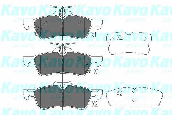 KAVO PARTS KBP-9106 Комплект гальмівних колодо... KAVO PARTS KBP-9106 Комплект гальмівних колодо...