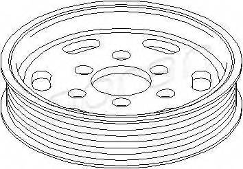 TOPRAN 111 170 Ременный шкив, насос гидроу