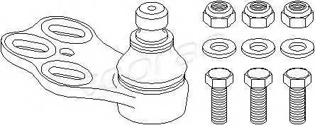 TOPRAN 104 407 Несущий / направляющий шарн