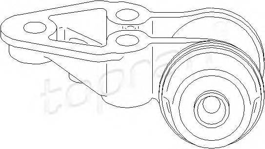 TOPRAN 109 873 Втулка, балка моста