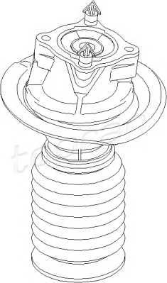 TOPRAN 400 600 Опора стойки амортизатора
