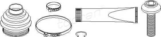 TOPRAN 113 007 Комплект пылника, приводно