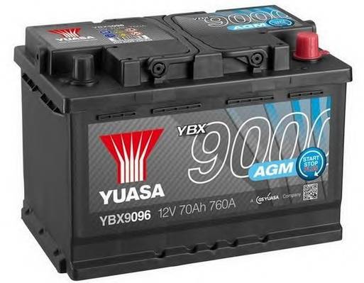 YUASA YBX9096 AKUMULATOR 70AH/760A P YUASA AGM STARTSTOP