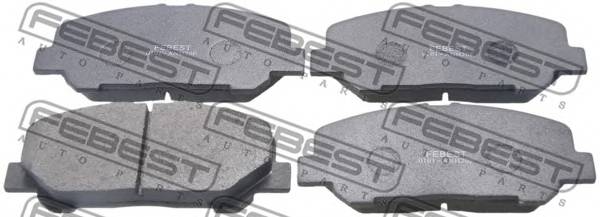 FEBEST 0101-ANH20F Гальмівні колодки к-кт. FEBEST 0101-ANH20F Гальмівні колодки к-кт.