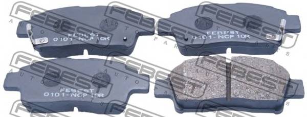 FEBEST 0101-NCP10R Гальмівні колодки к-кт. FEBEST 0101-NCP10R Гальмівні колодки к-кт.