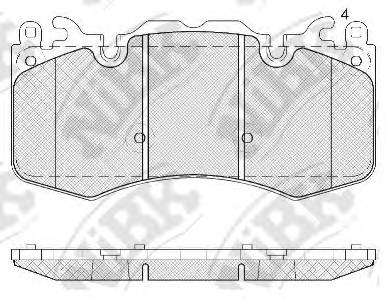 NiBK PN0567 Колодки гальмівні дискові P