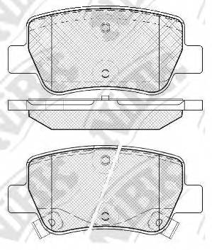 NiBK PN1838 Гальмівні колодки