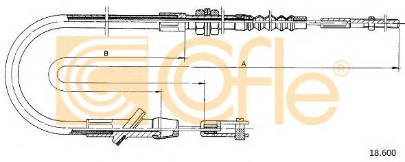 COFLE 18.600 Трос зчеплення