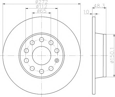 TEXTAR 92224903 Тормозной диск