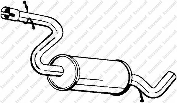 BOSAL 233-811 Средний глушитель выхлопны