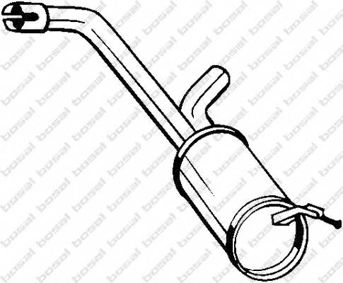 BOSAL 135-095 Глушитель выхлопных газов 