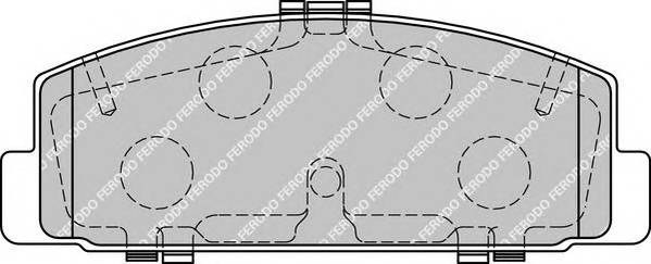 FERODO FDB1721 Комплект тормозных колодок