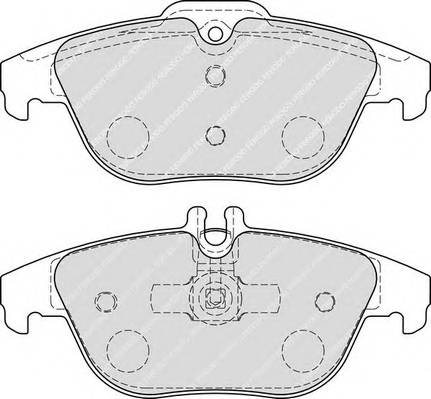 FERODO FDB1980 Комплект тормозных колодок...