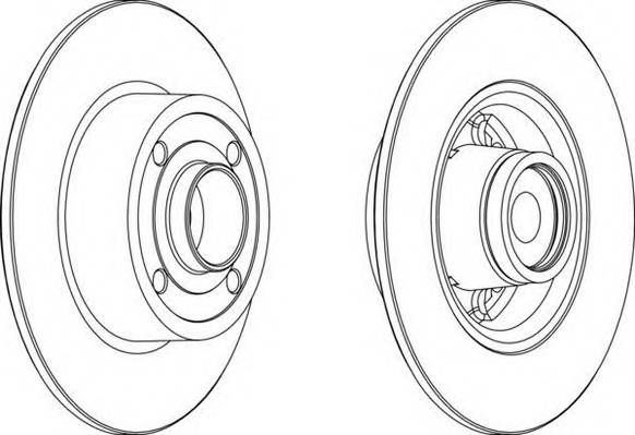 FERODO DDF157-1 Тормозной диск
