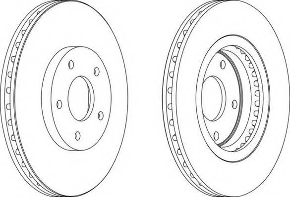 FERODO DDF1589 Гальмівний диск (ціна за 2шт...