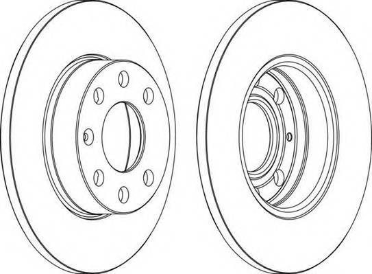 FERODO DDF104 Диск гальмівний