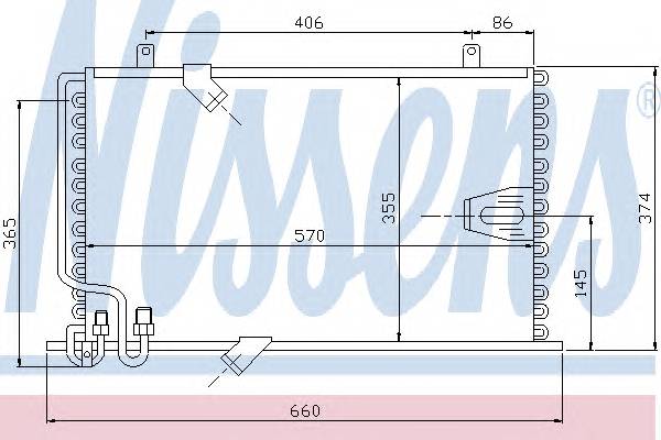 NISSENS 94408 Конденсатор, кондиционер