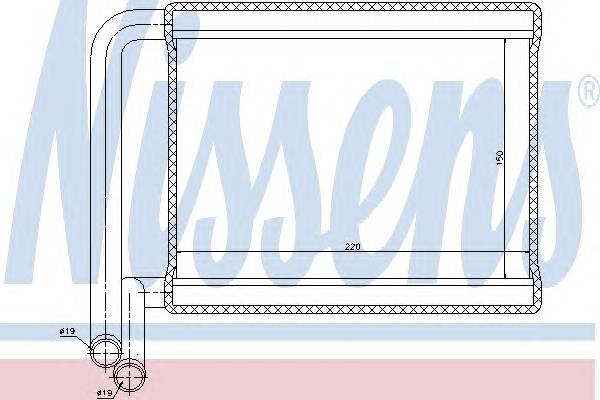 NISSENS 77527 Теплообменник, отопление с