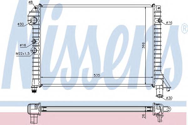 NISSENS 65517 Радиатор, охлаждение двига