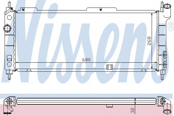 NISSENS 63254A Радіатор, охолодження двиг...