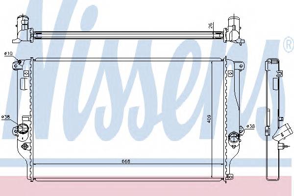 NISSENS 64677A Радиатор, охлаждение двига