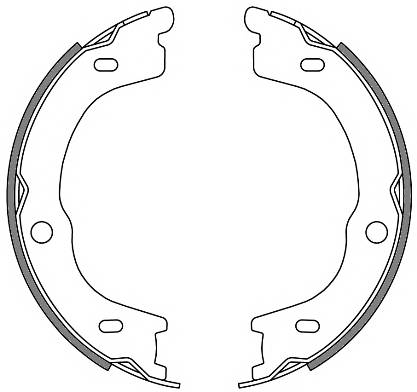 REMSA 4672.00 Комплект гальмівних колодо...