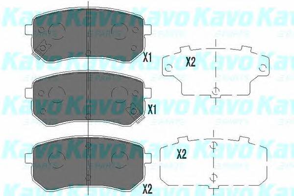 KAVO PARTS KBP-4005 Комплект тормозных колодок... KAVO PARTS KBP-4005 Комплект тормозных колодок...