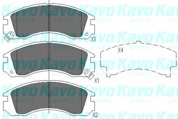 KAVO PARTS KBP-5503 Комплект тормозных колодок