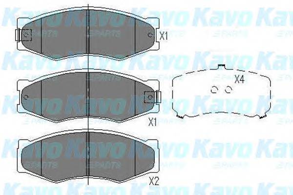 KAVO PARTS KBP-6524 Комплект тормозных колодок