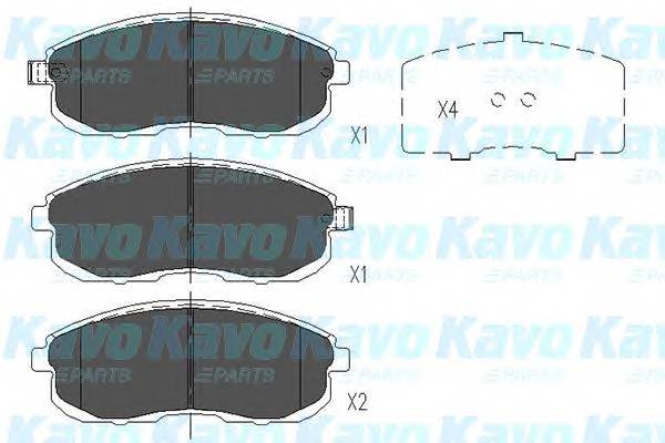 KAVO PARTS KBP-6579 Комплект тормозных колодок...