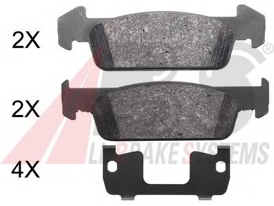 A.B.S. 37974 Комплект тормозных колодок...