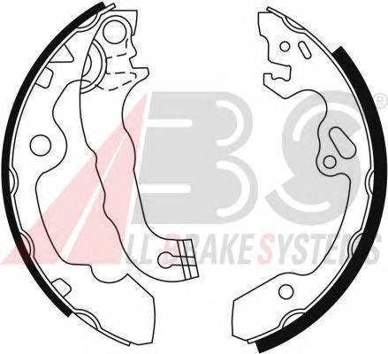 A.B.S. 9054 Комплект гальмівних колодо... A.B.S. 9054 Комплект гальмівних колодо...